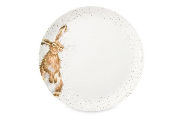 Тарелка обеденная Royal Worcester Забавная фауна Кролик 27 см, фарфор костяной