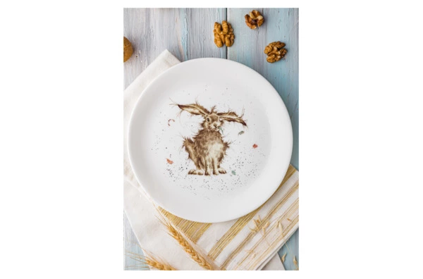 Тарелка закусочная Royal Worcester Забавная фауна Заяц 20 см, фарфор костяной