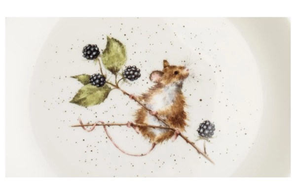 Тарелка закусочная Royal Worcester Забавная фауна Мышка 20 см, фарфор костяной