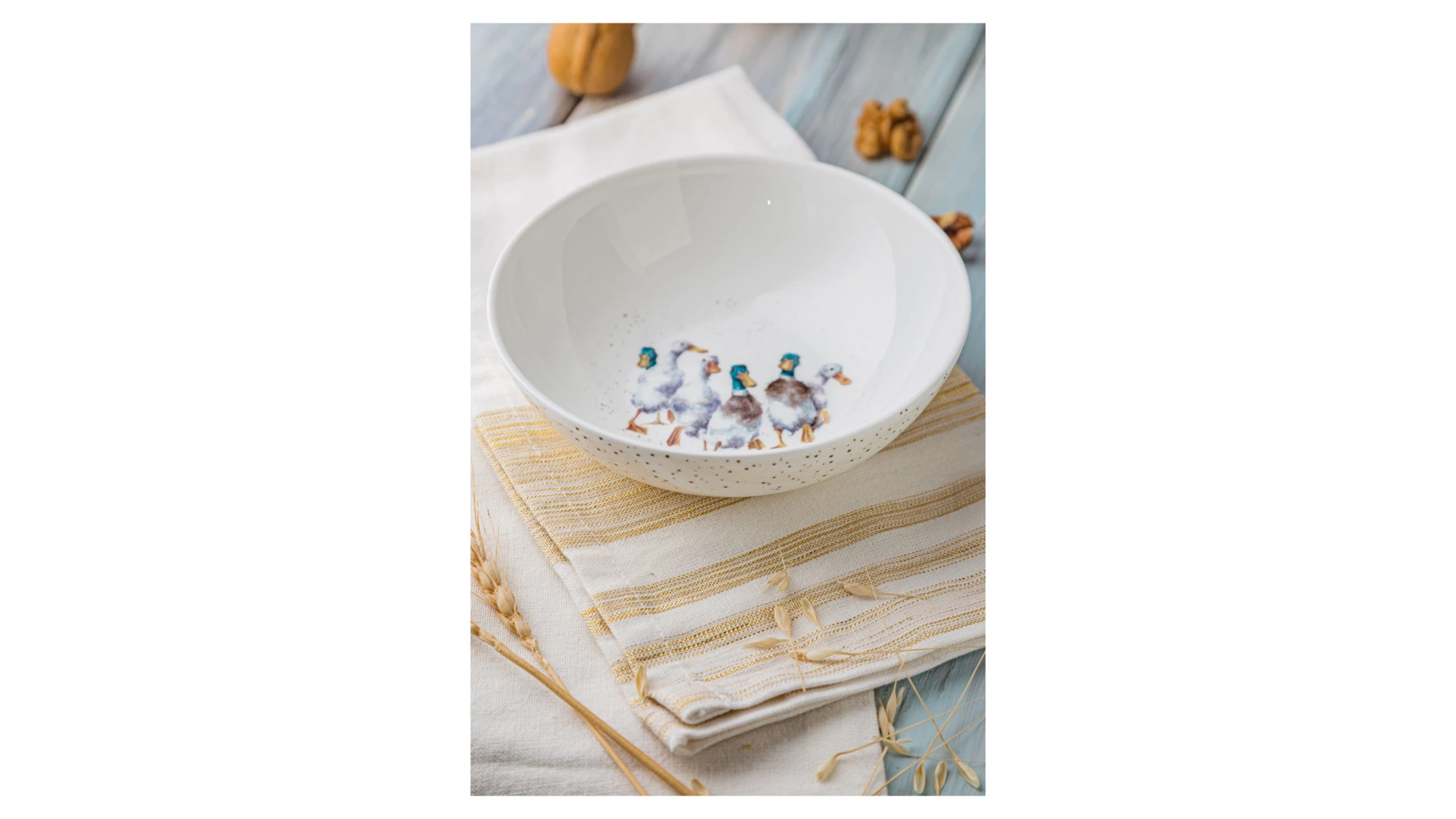 Салатник порционный Royal Worcester Забавная фауна Утки 15 см, фарфор костяной