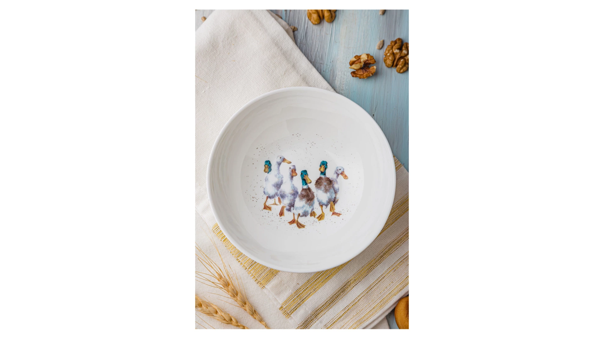 Салатник порционный Royal Worcester Забавная фауна Утки 15 см, фарфор костяной