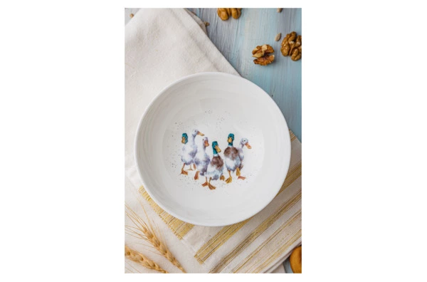 Салатник порционный Royal Worcester Забавная фауна Утки 15 см, фарфор костяной