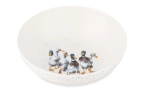 Салатник порционный Royal Worcester Забавная фауна Утки 15 см, фарфор костяной