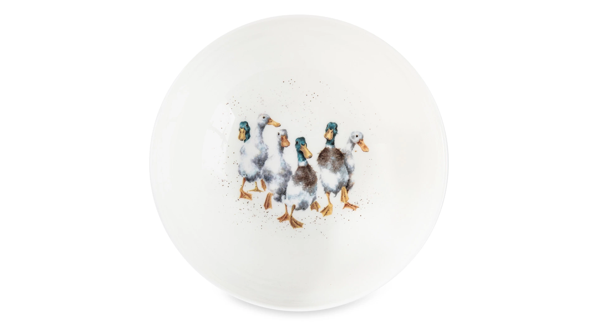 Салатник порционный Royal Worcester Забавная фауна Утки 15 см, фарфор костяной
