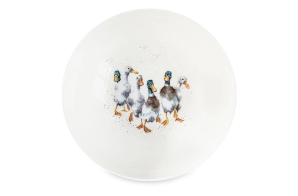 Салатник порционный Royal Worcester Забавная фауна Утки 15 см, фарфор костяной