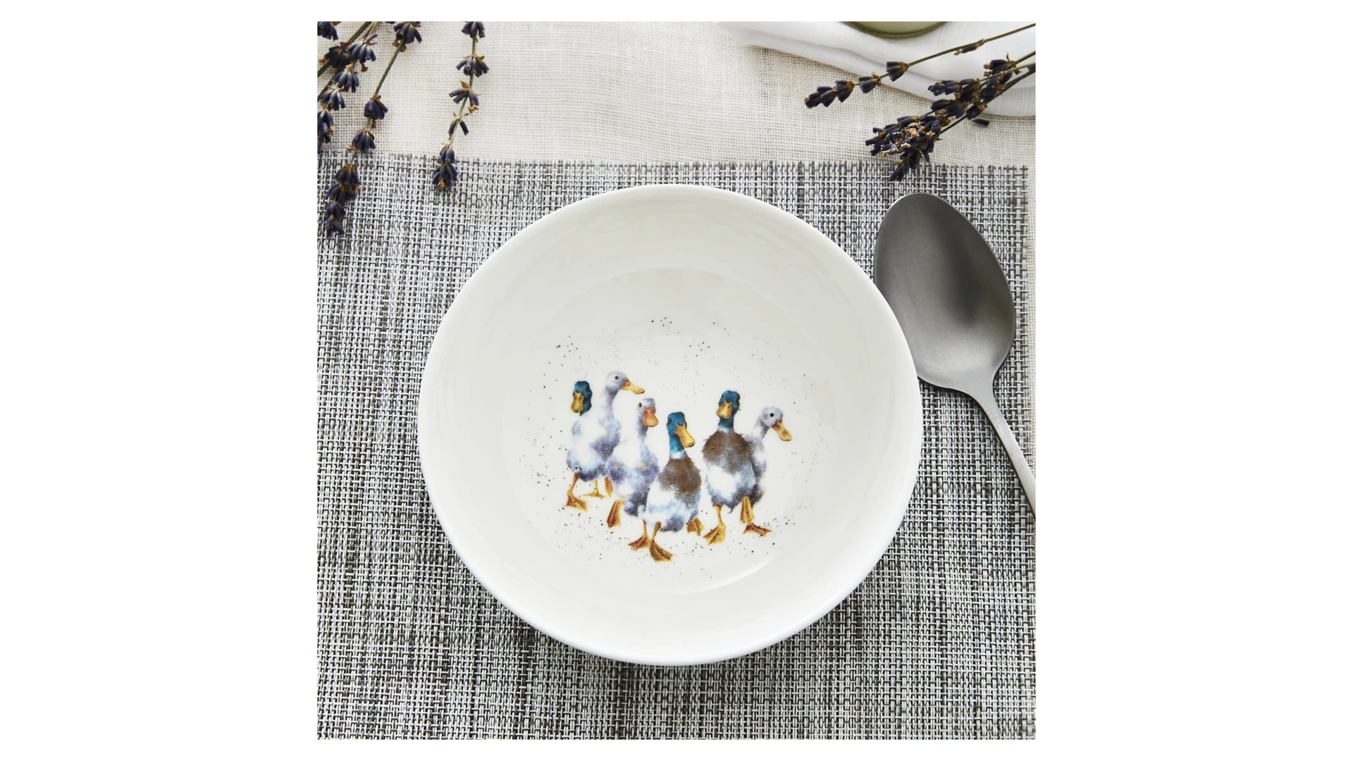 Салатник порционный Royal Worcester Забавная фауна Утки 15 см, фарфор костяной