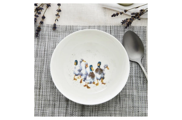 Салатник порционный Royal Worcester Забавная фауна Утки 15 см, фарфор костяной