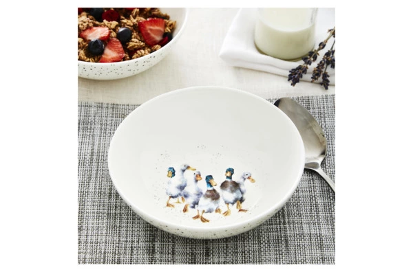 Салатник порционный Royal Worcester Забавная фауна Утки 15 см, фарфор костяной