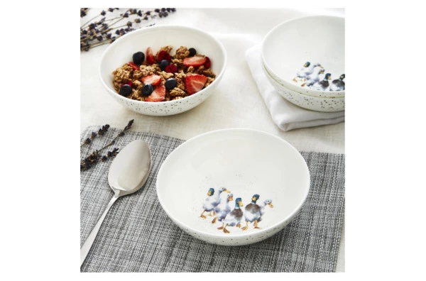 Салатник порционный Royal Worcester Забавная фауна Утки 15 см, фарфор костяной