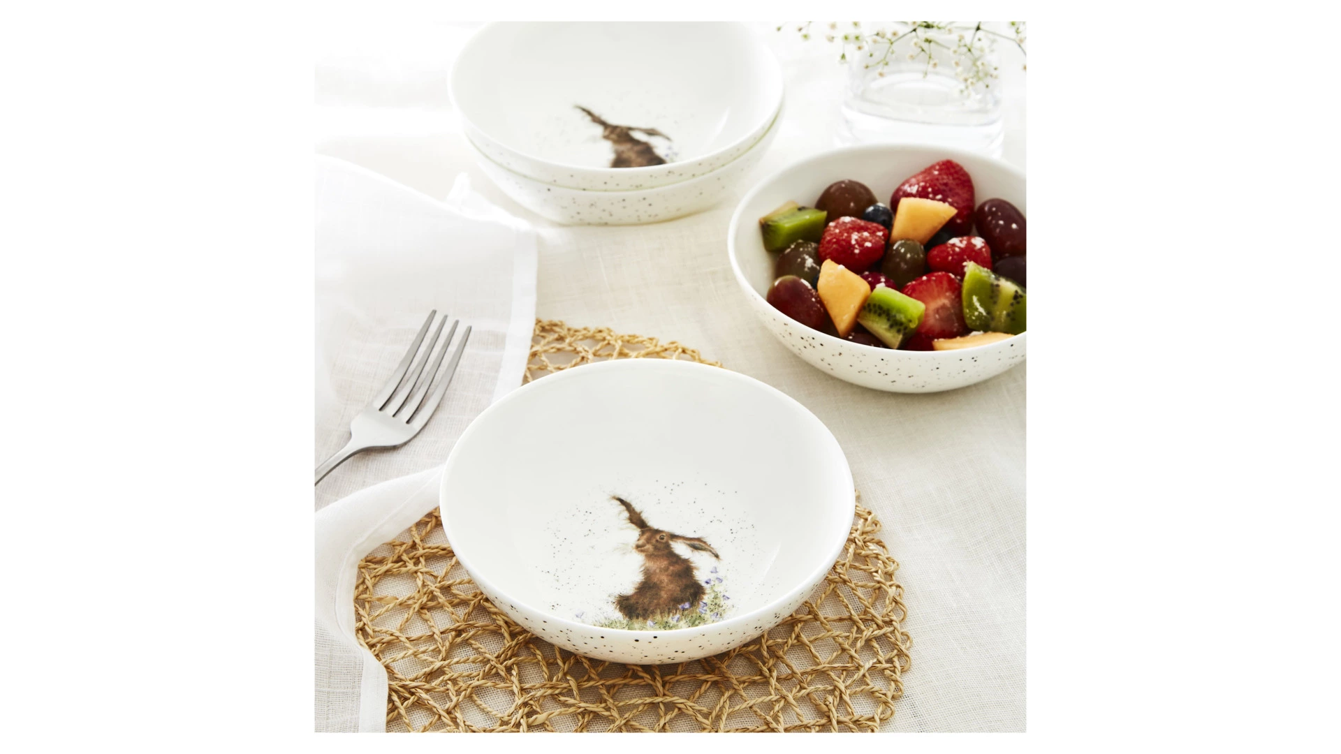 Салатник порционный Royal Worcester Забавная фауна Кролик 15 см, фарфор костяной