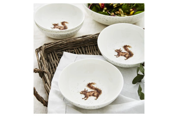Салатник порционный Royal Worcester Забавная фауна Белка 15 см, фарфор костяной