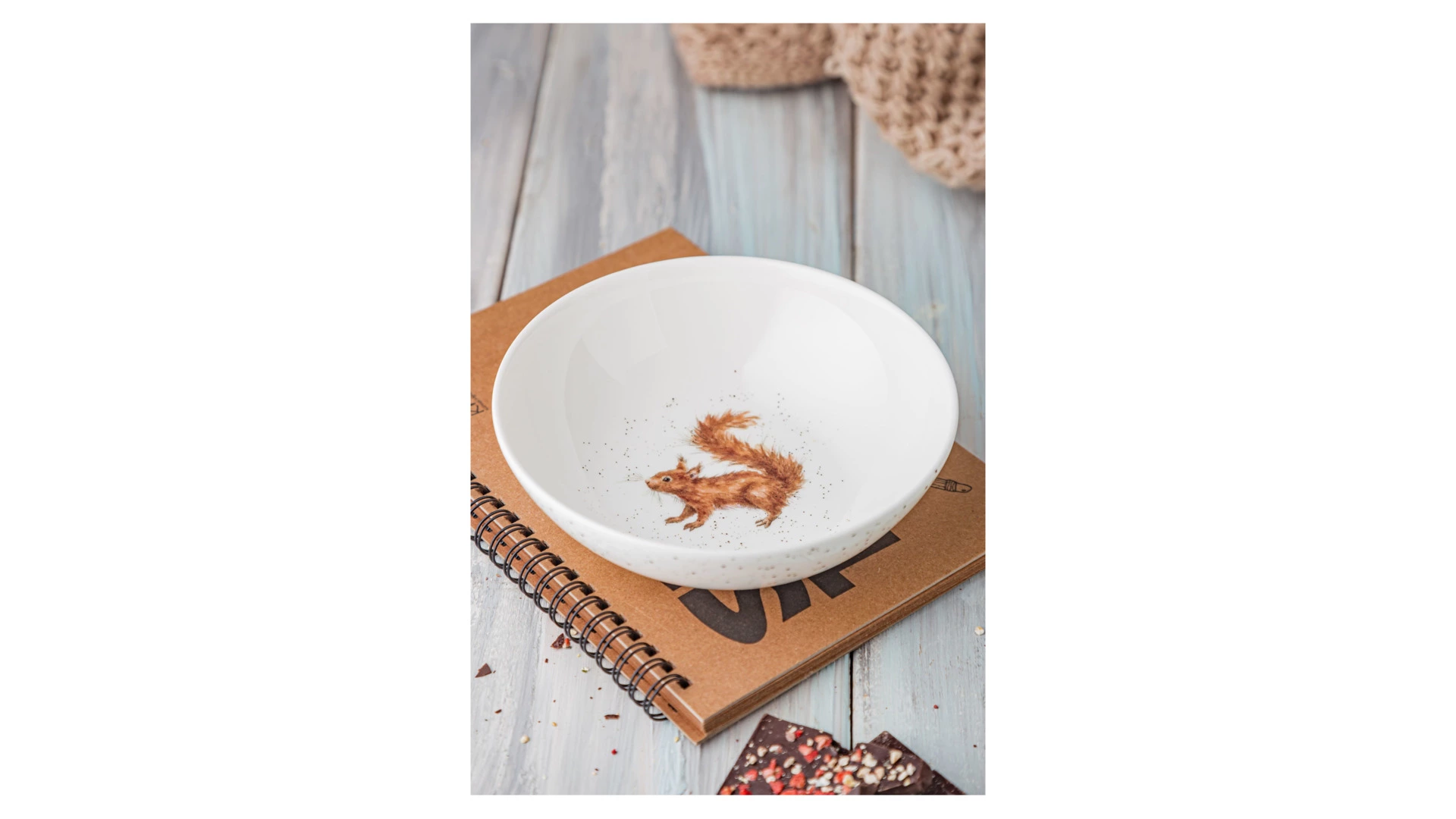 Салатник порционный Royal Worcester Забавная фауна Белка 15 см, фарфор костяной