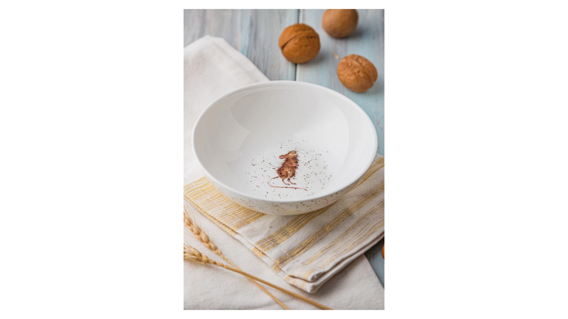 Салатник порционный Royal Worcester Забавная фауна Мышь 15 см, фарфор костяной