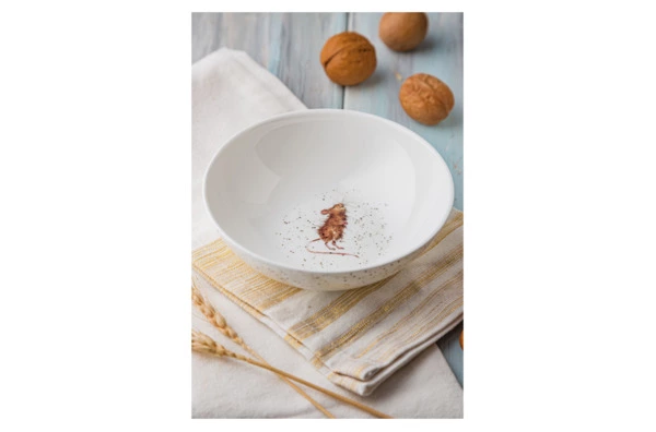 Салатник порционный Royal Worcester Забавная фауна Мышь 15 см, фарфор костяной