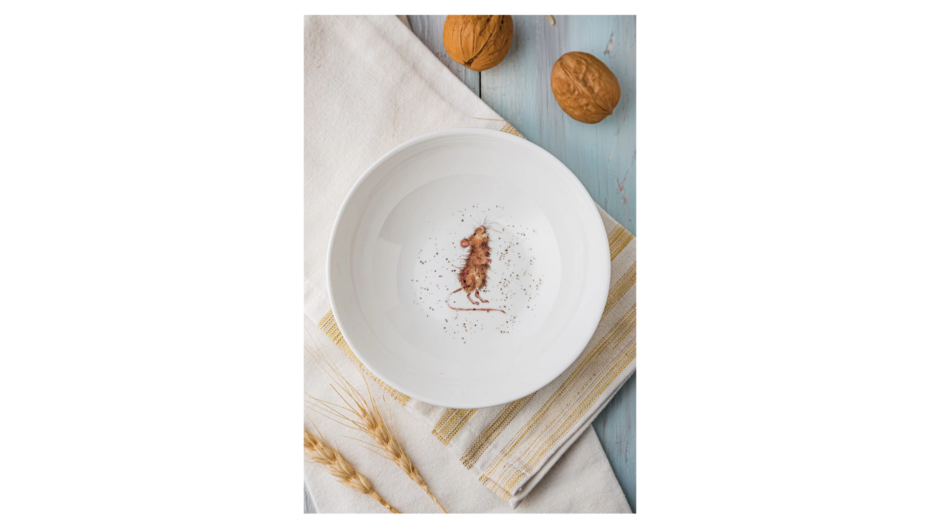 Салатник порционный Royal Worcester Забавная фауна Мышь 15 см, фарфор костяной