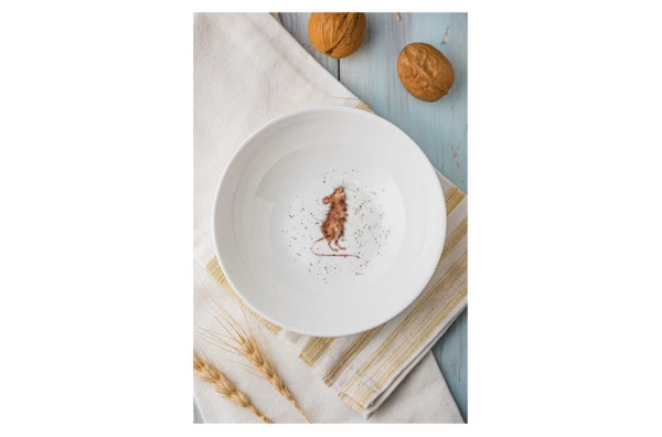 Салатник порционный Royal Worcester Забавная фауна Мышь 15 см, фарфор костяной
