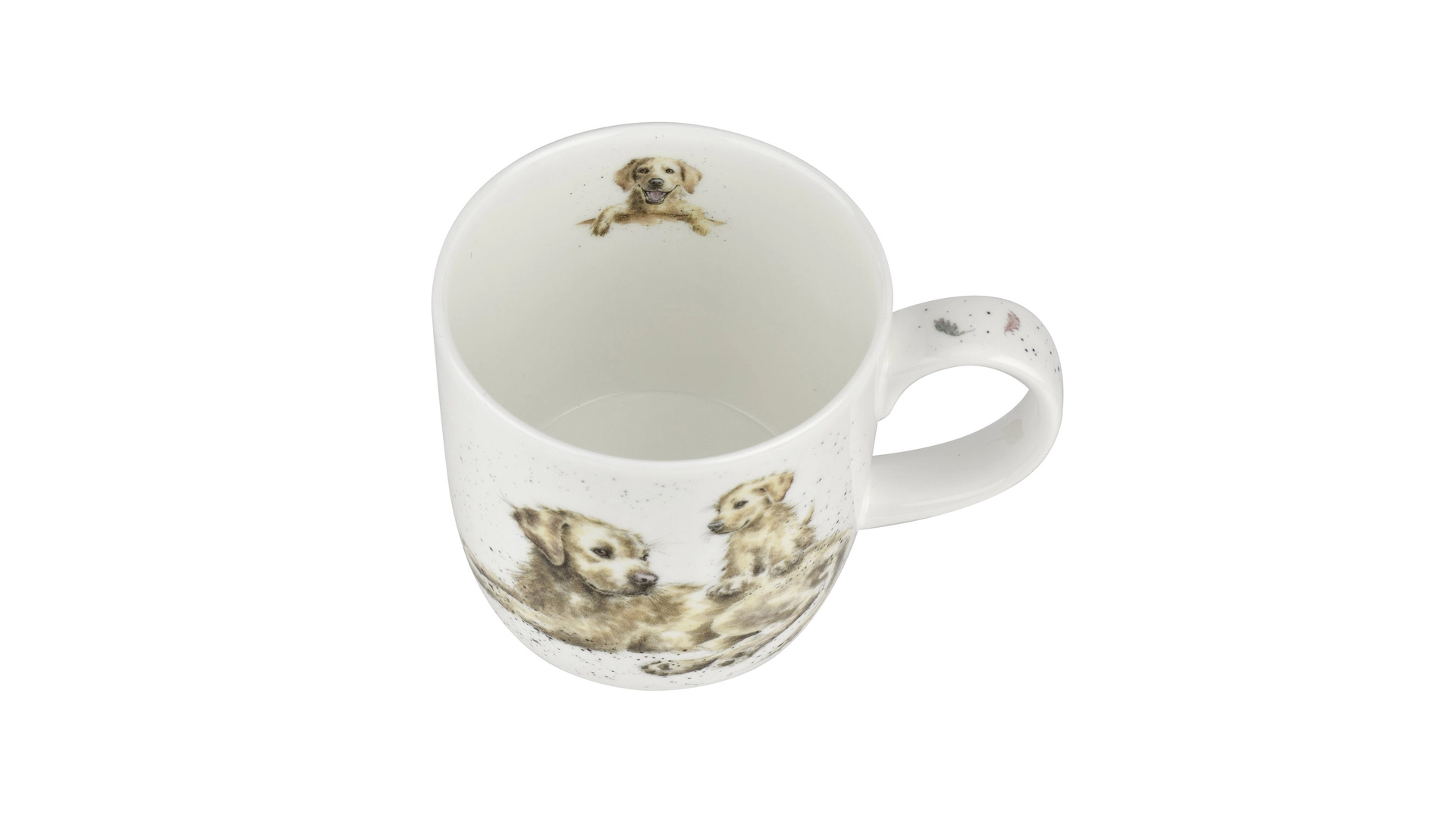Набор кружек Royal Worcester Забавная фауна Преданный лабрадор 310 мл, 6 шт, фарфор костяной