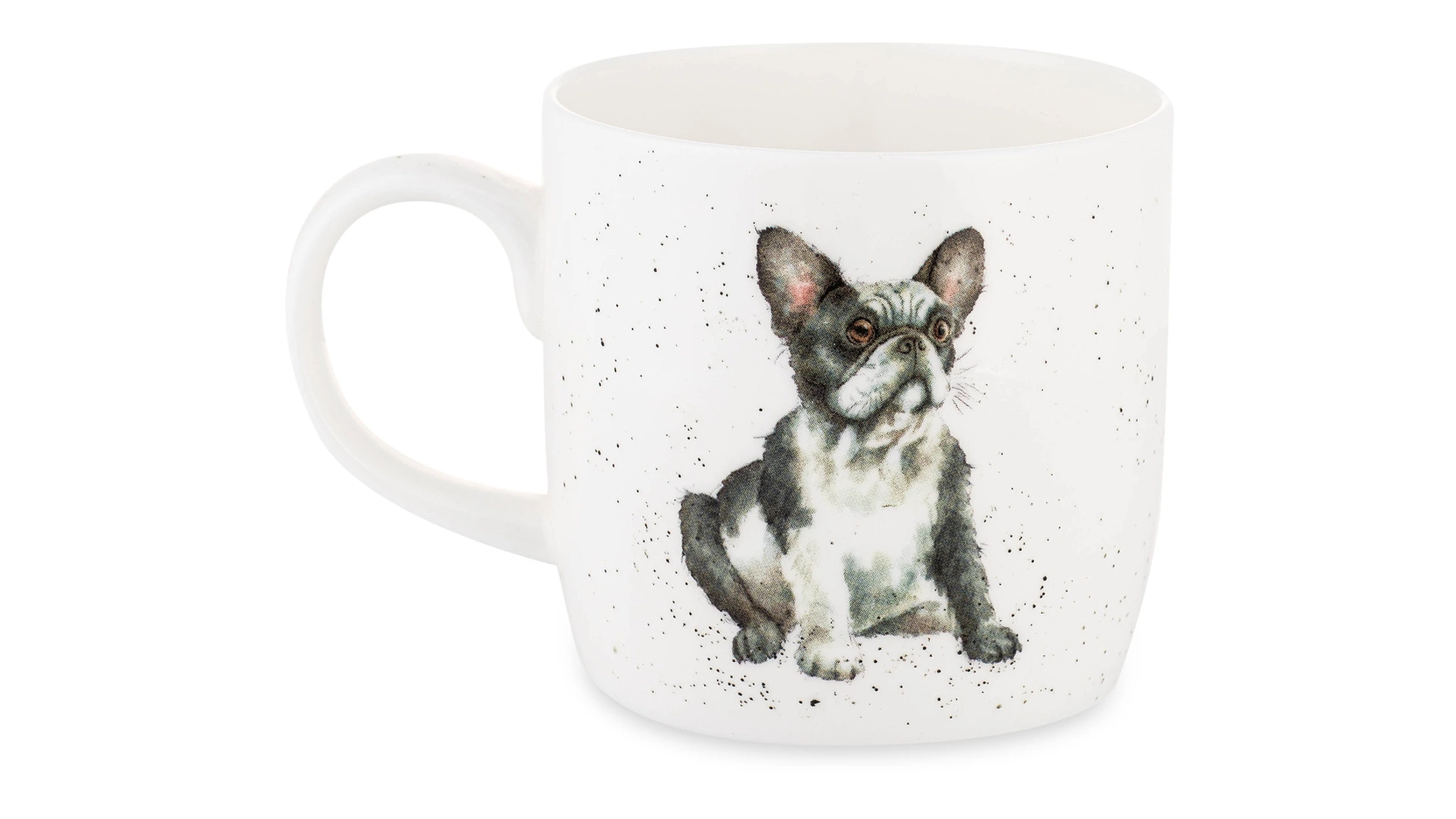 Кружка Royal Worcester Забавная фауна Французский бульдог 310 мл, фарфор костяной