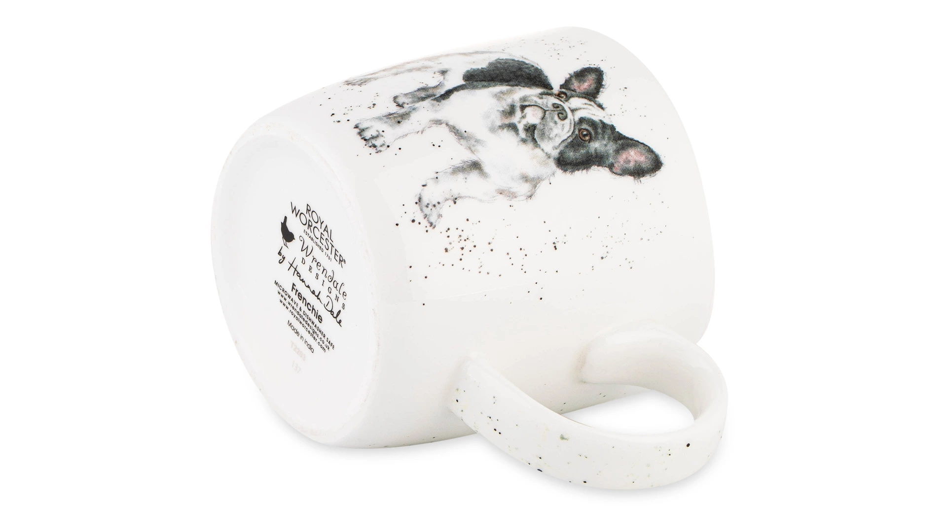 Кружка Royal Worcester Забавная фауна Французский бульдог 310 мл, фарфор костяной