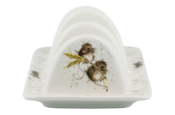 Подставка для тостов Royal Worcester Забавная фауна Мыши 19 см, фарфор костяной