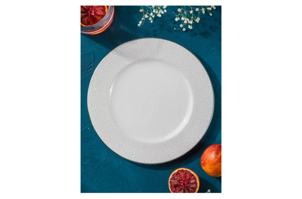 Тарелка закусочная Noritake Брум-стрит 22 см, фарфор костяной