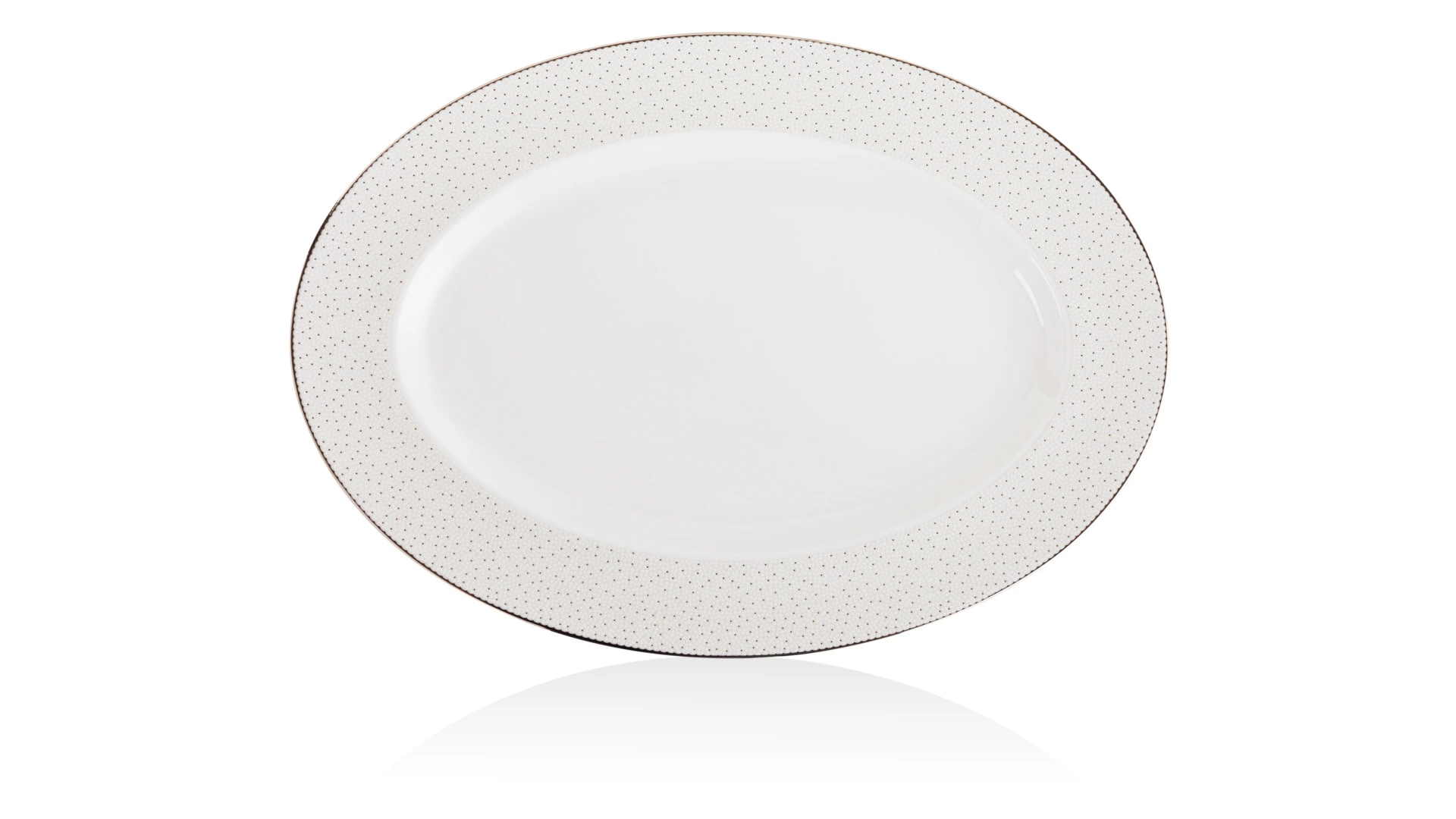 Блюдо овальное Noritake Брум-стрит 37 см, фарфор костяной