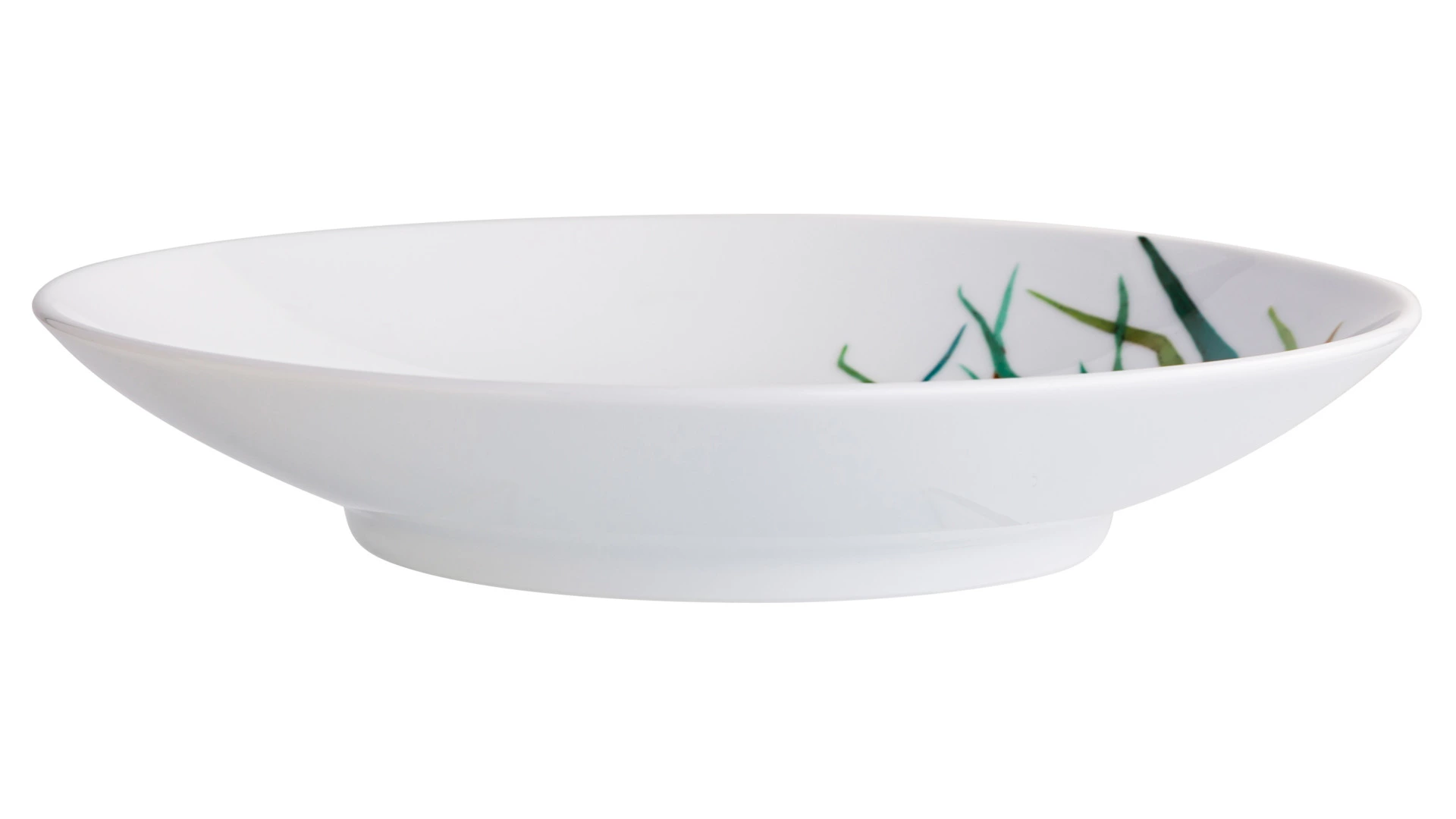 Тарелка для пасты Noritake Овощной букет Зеленый лук 23 см, фарфор