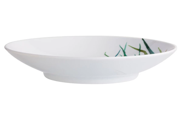 Тарелка для пасты Noritake Овощной букет Зеленый лук 23 см, фарфор