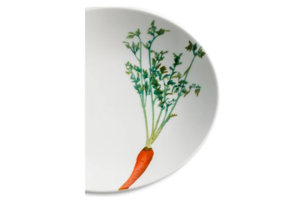 Тарелка для пасты Noritake Овощной букет Морковка 23 см, фарфор