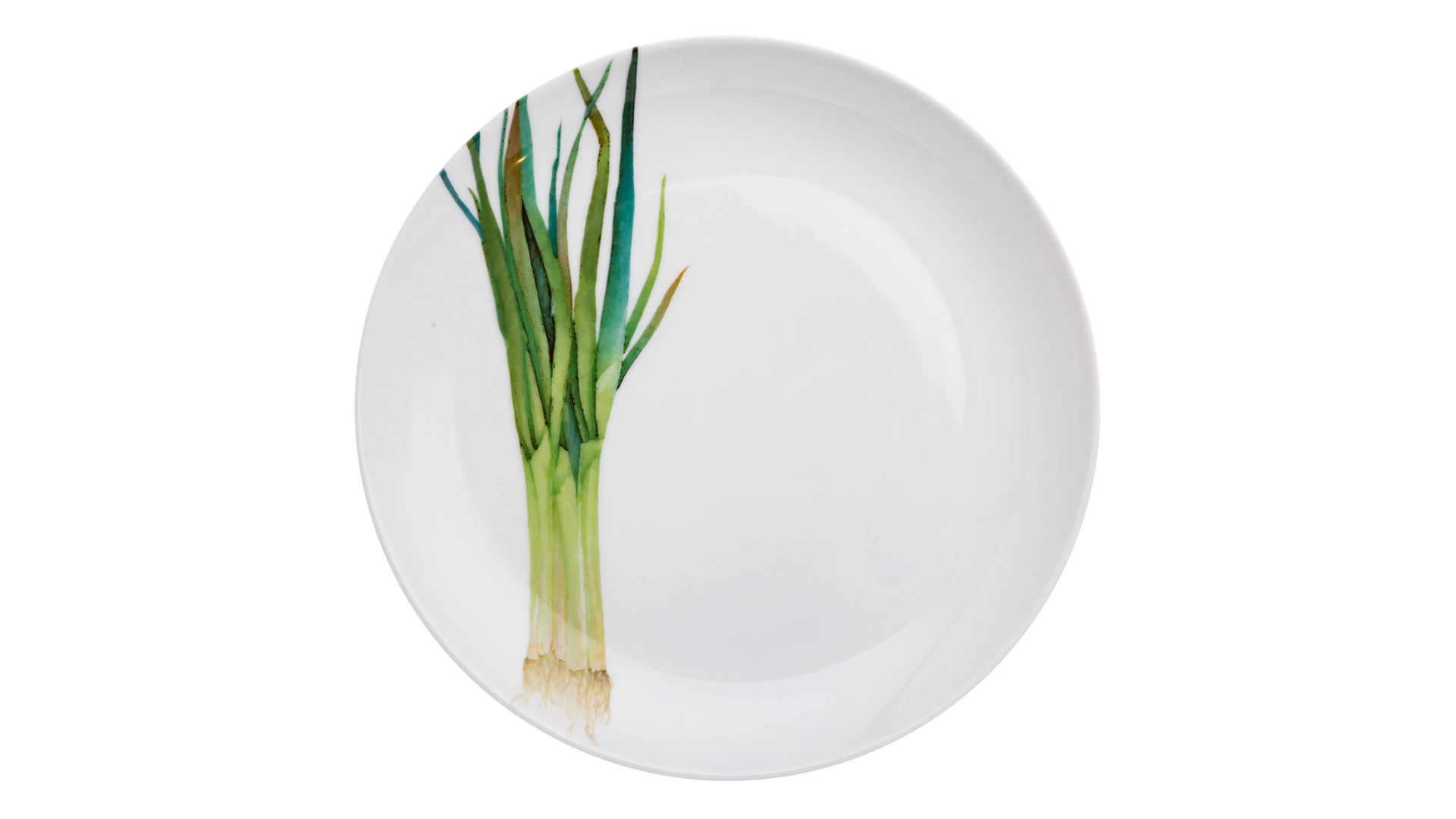 Тарелка закусочная Noritake Овощной букет Зеленый лук 24 см, фарфор