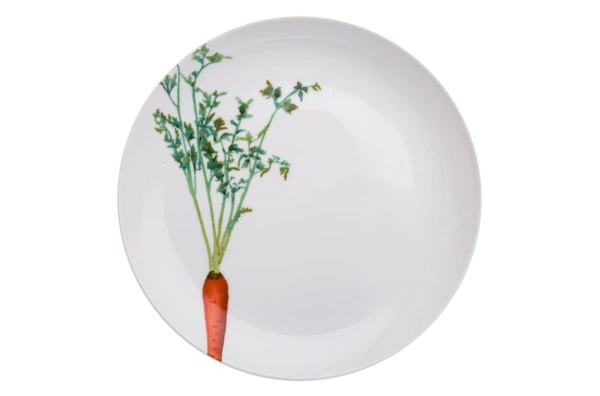 Тарелка закусочная Noritake Овощной букет Морковка 24 см, фарфор