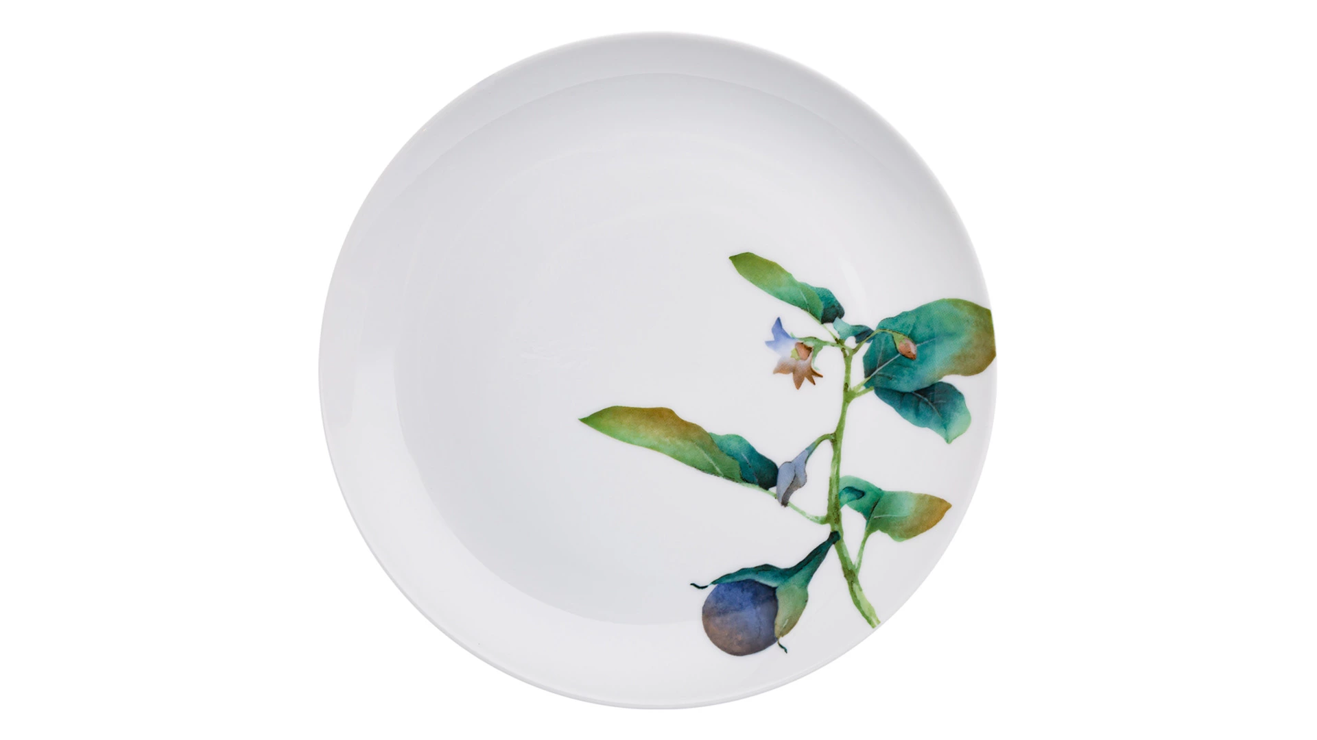 Тарелка закусочная Noritake Овощной букет Баклажан 24 см, фарфор