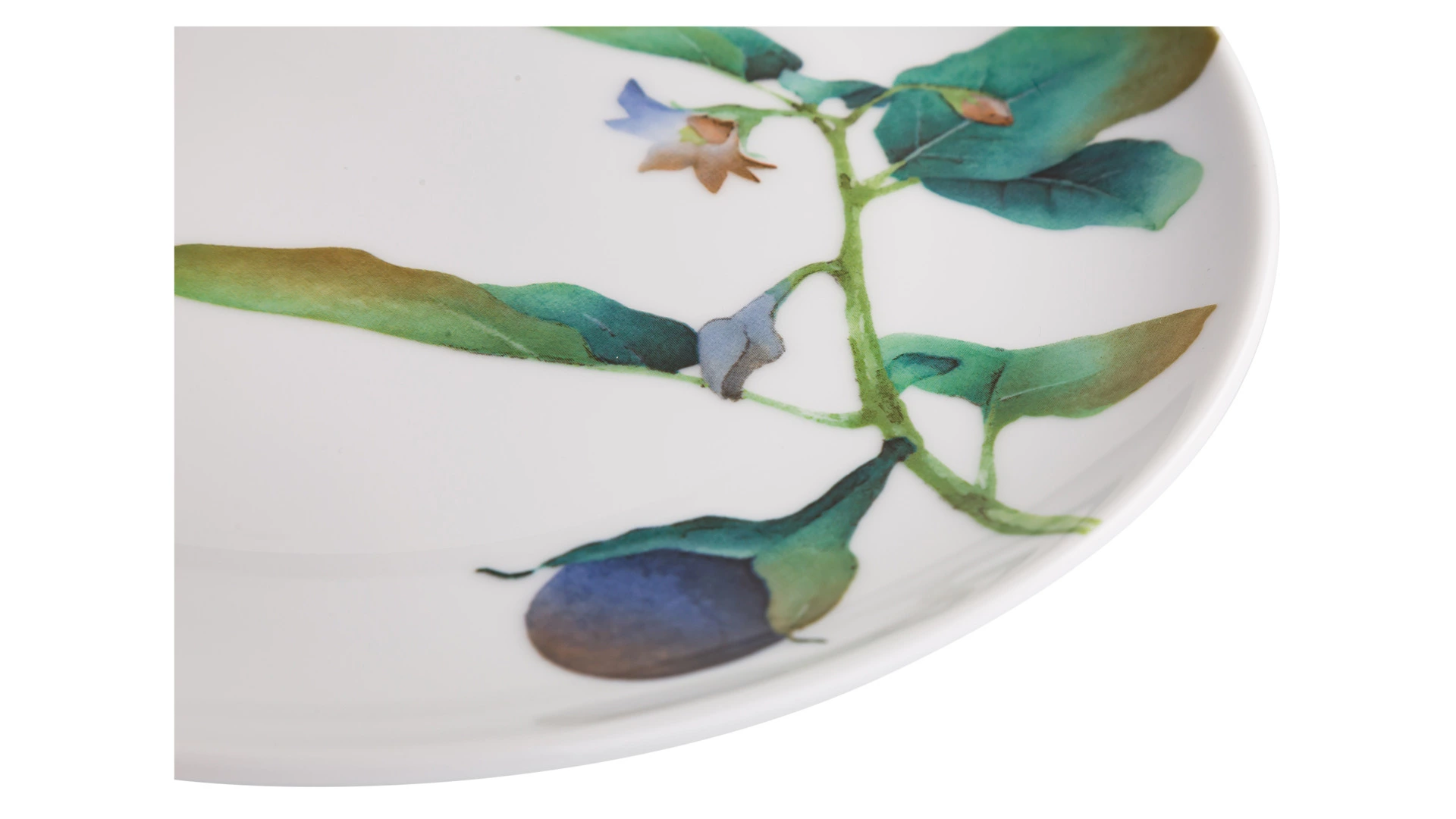 Тарелка закусочная Noritake Овощной букет Баклажан 24 см, фарфор