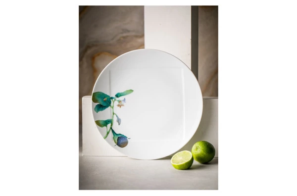 Тарелка закусочная Noritake Овощной букет Баклажан 24 см, фарфор