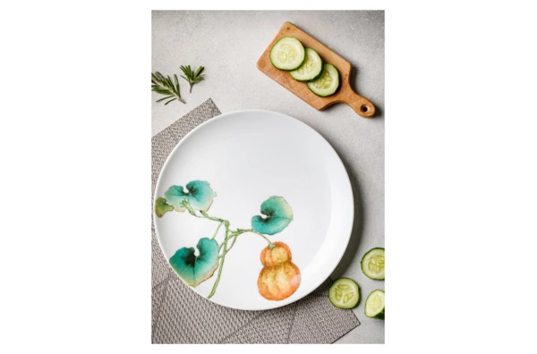 Тарелка закусочная Noritake Овощной букет Тыква 24 см, фарфор