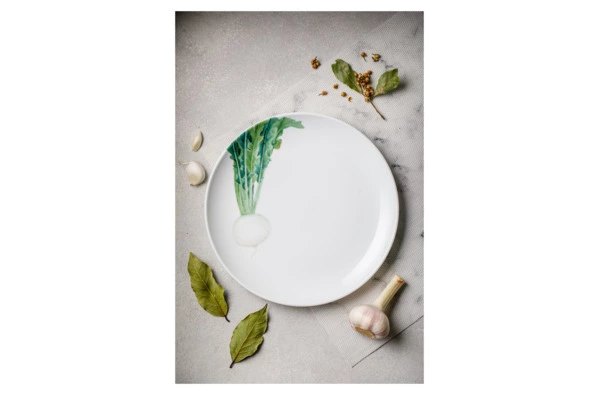 Тарелка закусочная Noritake Овощной букет Редька 24 см, фарфор