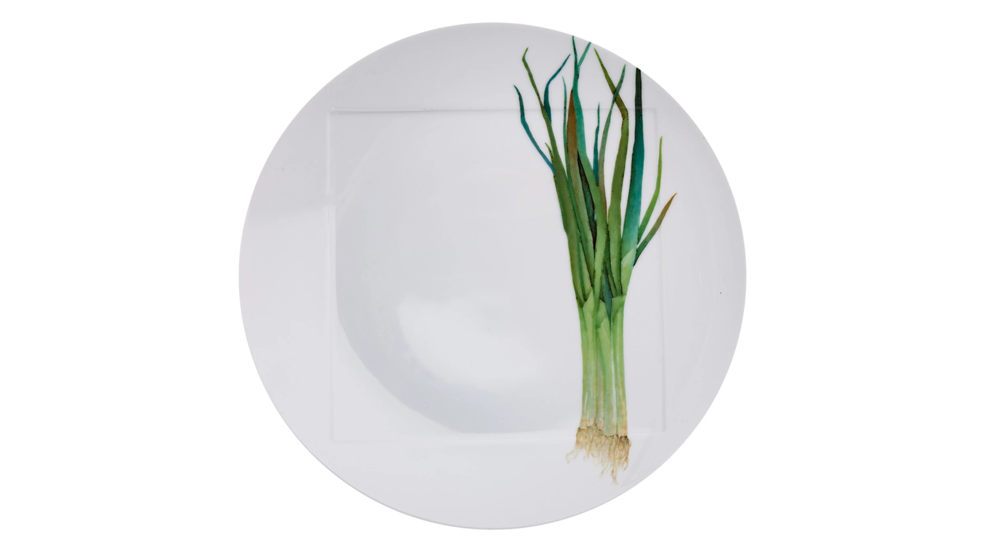 Тарелка обеденная Noritake Овощной букет Зеленый лук 27 см, фарфор