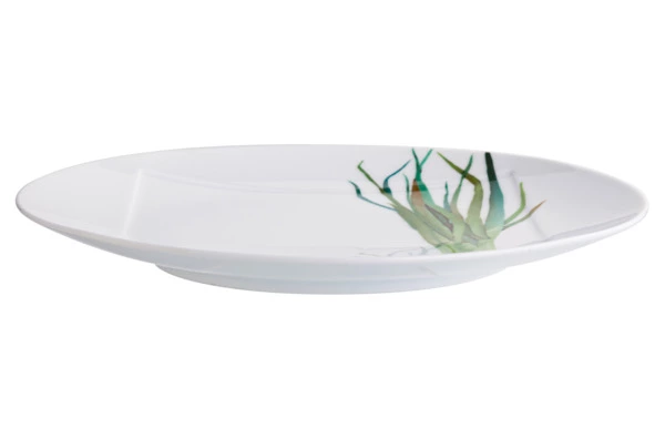Тарелка обеденная Noritake Овощной букет Зеленый лук 27 см, фарфор