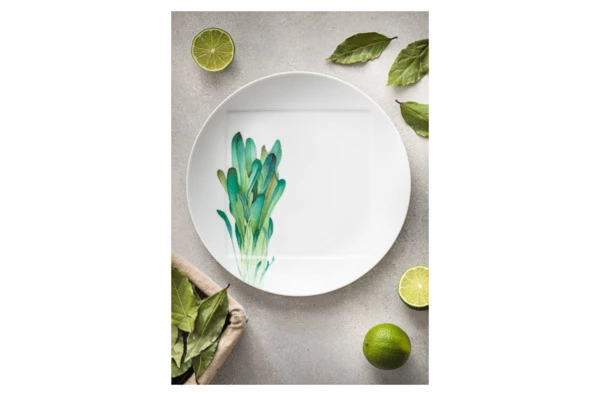 Тарелка обеденная Noritake Овощной букет Горчица 27 см, фарфор
