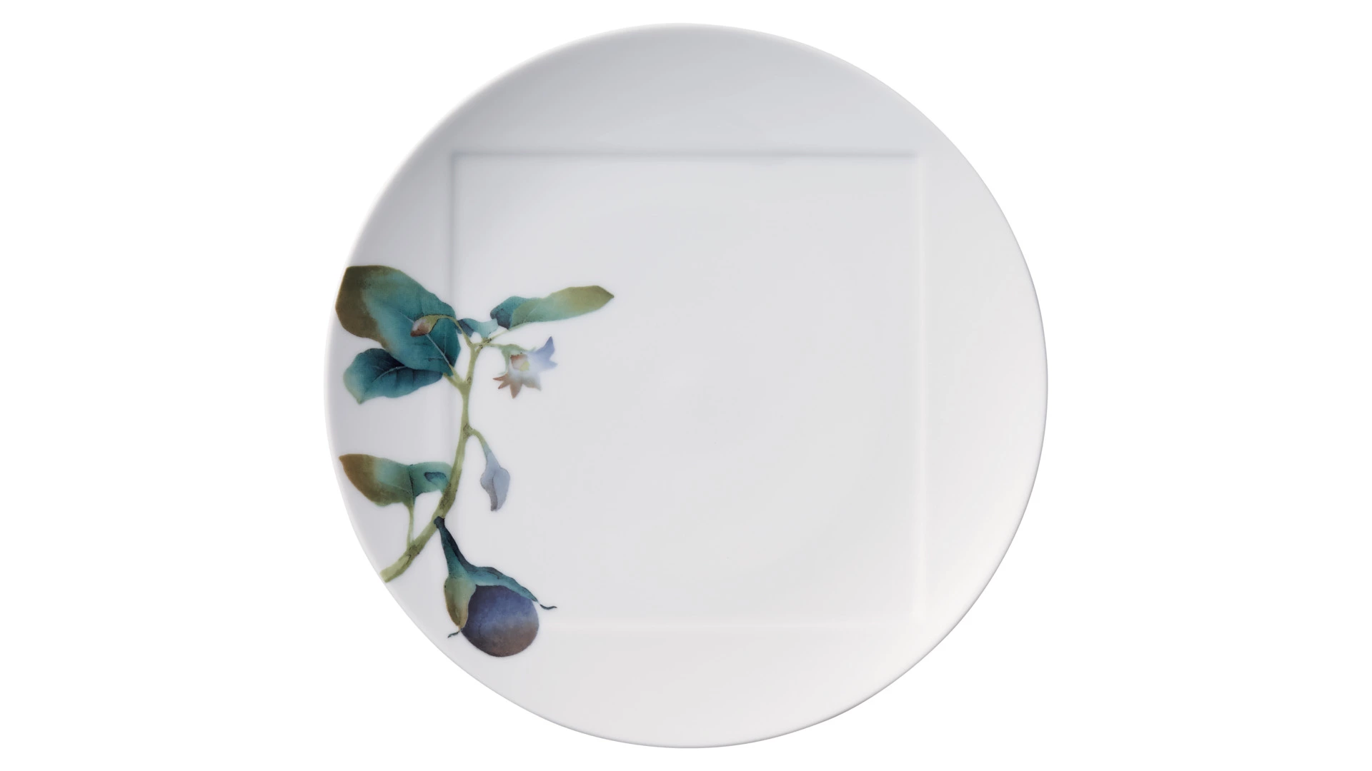 Тарелка обеденная Noritake Овощной букет Баклажан 27 см, фарфор