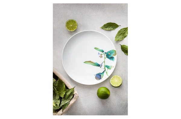 Тарелка обеденная Noritake Овощной букет Баклажан 27 см, фарфор