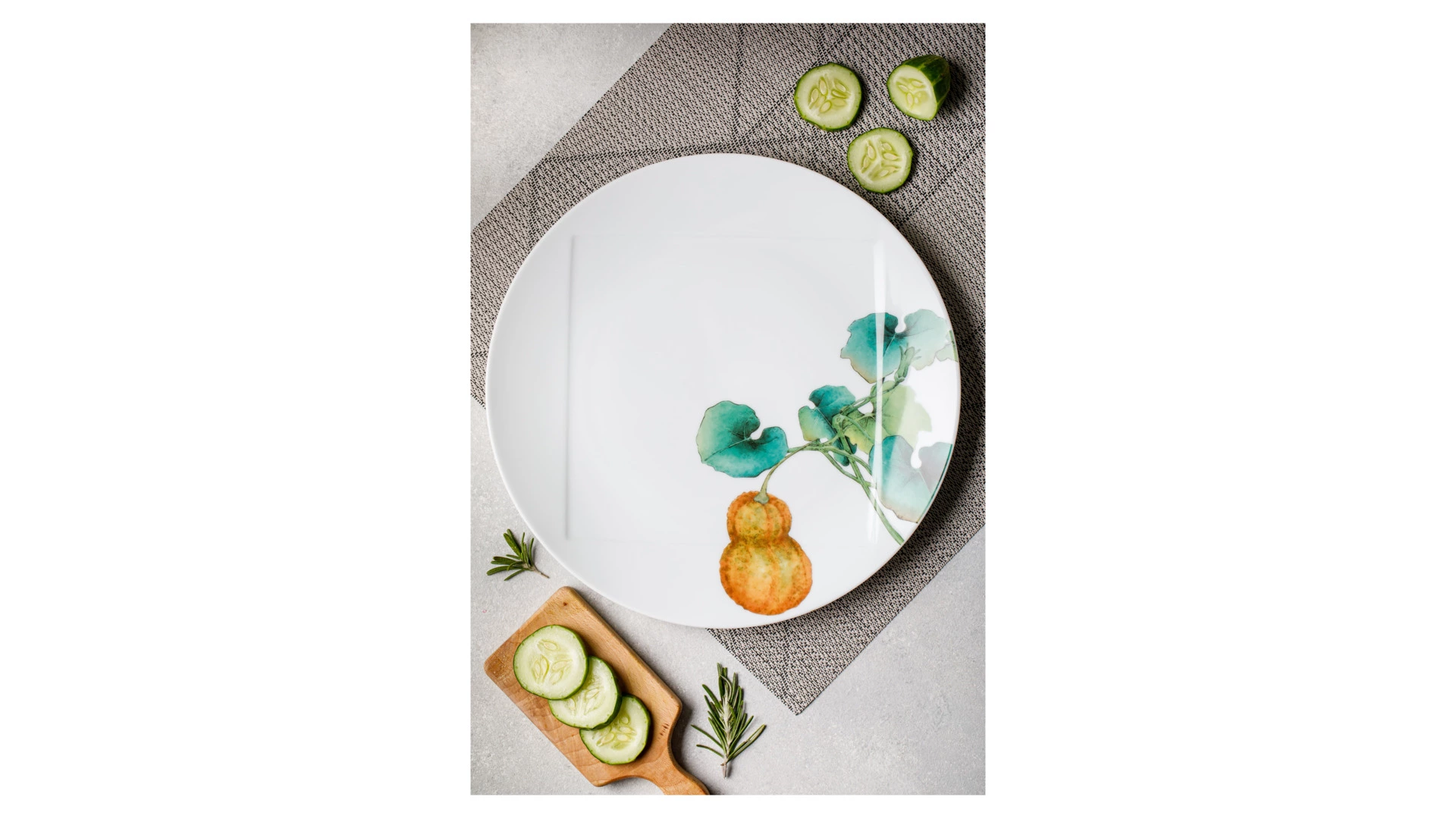 Тарелка обеденная Noritake Овощной букет Тыква 27 см, фарфор