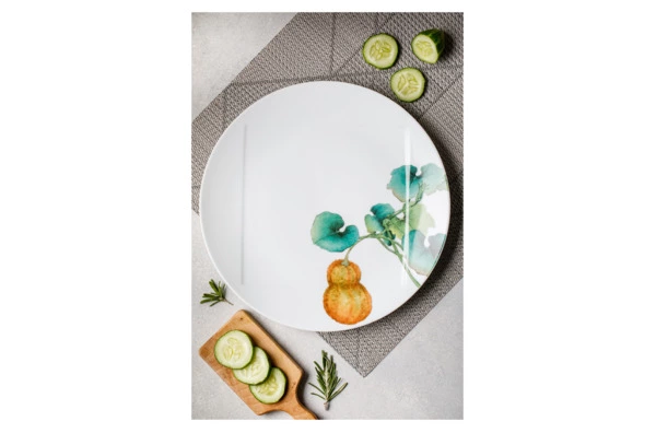 Тарелка обеденная Noritake Овощной букет Тыква 27 см, фарфор