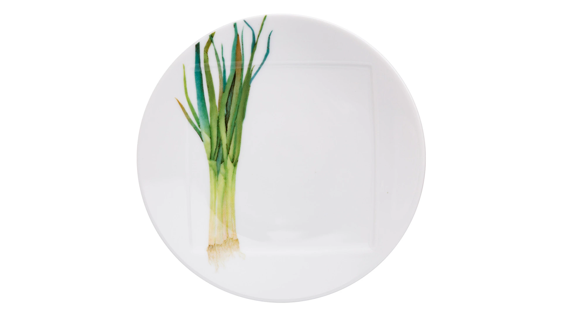 Тарелка десертная Noritake Овощной букет Зеленый лук 16 см, фарфор