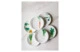 Тарелка десертная Noritake Овощной букет Зеленый лук 16 см, фарфор