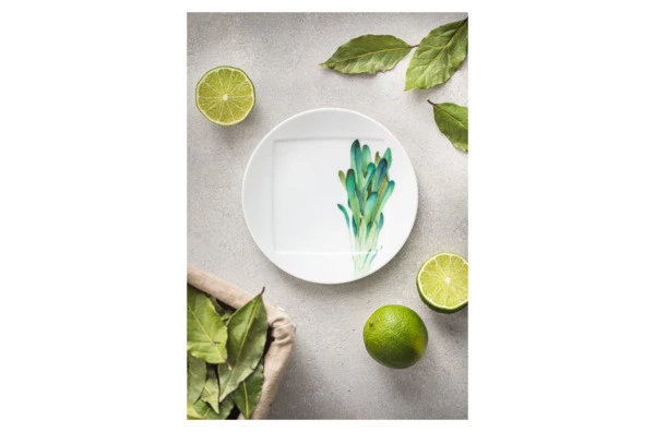 Тарелка десертная Noritake Овощной букет Горчица 16 см, фарфор