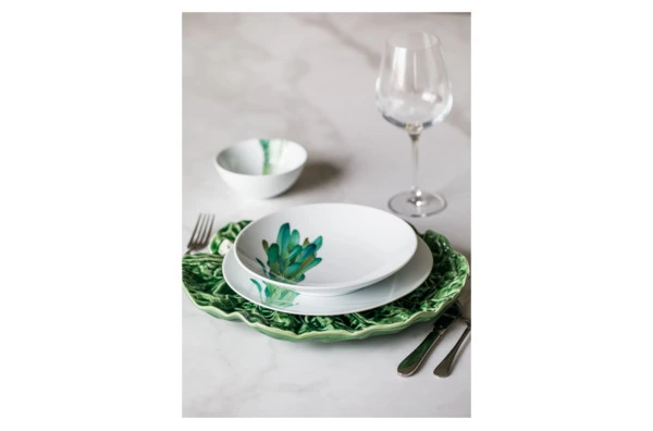 Тарелка для пасты Noritake Овощной букет Горчица 23 см, фарфор
