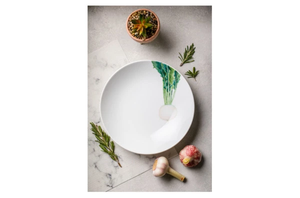 Тарелка для пасты Noritake Овощной букет Редька 23 см, фарфор