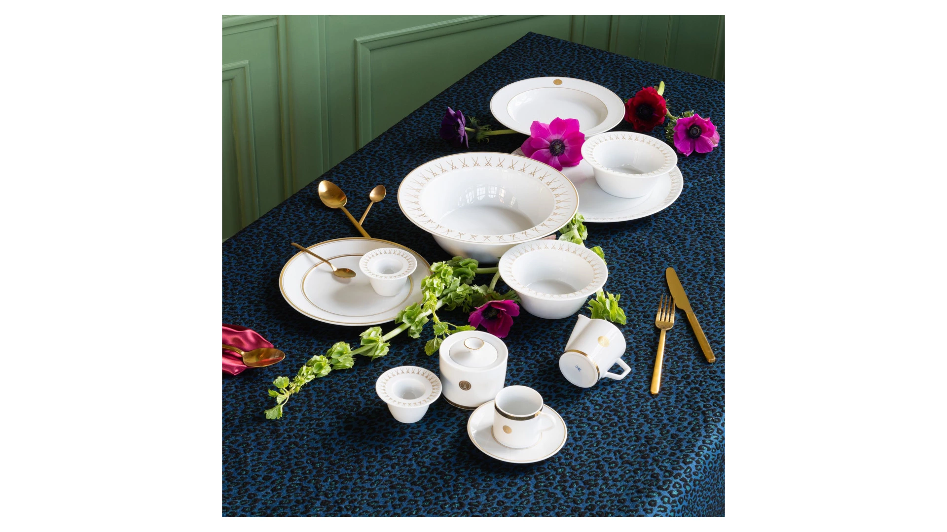 Салатник индивидуальный Meissen Мечи Meissen 15,5 см, золотой