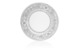 Сервиз столовый Матиньон,  на 6 персон 45 предметов, белый, платиновый декор